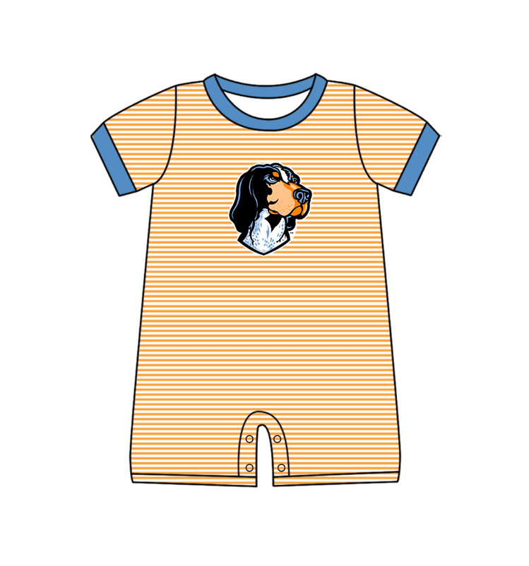 ( Moq 5 Each Style ) Baby Boys Girls Kids Dog Stripes Team Sibling Rompers Sets