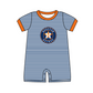 ( Moq 5 Each Style ) Baby Boys Girls Kids Team Sibling Star Blue Stripes Rompers Sets