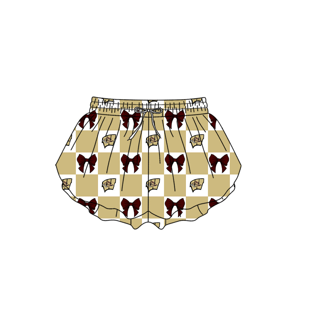 ( Moq 5 Each Style ) Baby Boys Girls Toddler Bows Team Sibling Shorts Dress Shirt Set Clothes
