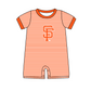 ( Moq 5 Each Style ) Baby Boys Girls Kids Team Sibling Orange Stripes Rompers Sets