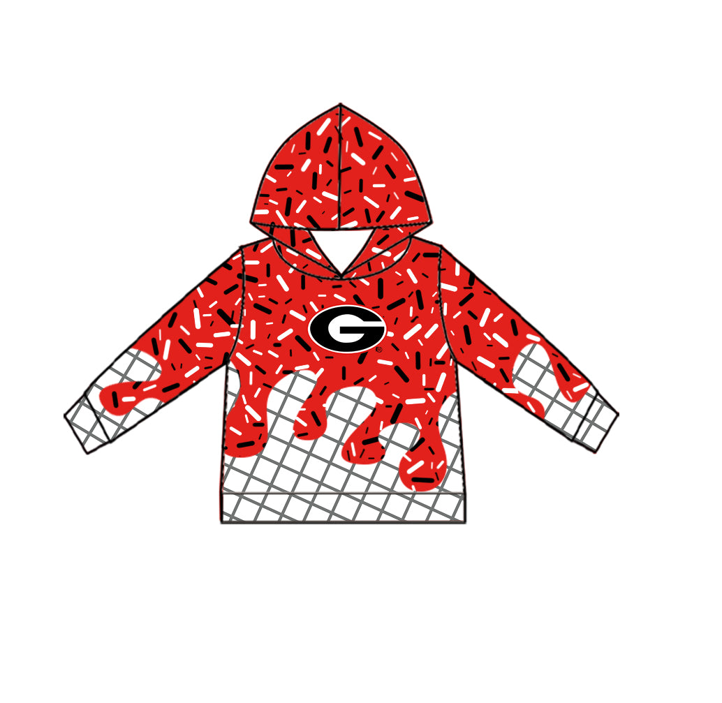 ( Moq 5 Each Style ) Baby Boys Girls Toddler Sibling Red Shorts Shirts Set Team Drip Sprinkles Clothes
