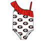 ( Moq 5 Each Style ) Baby Boys Girls Red Stripes Sibling Team Sets Swimsuits Football Clothes