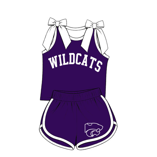 ( Moq 5 ) Sibling Baby Girls Kids Sleeveless Bows Shirt Shorts Team Set Clothes