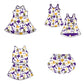 ( Moq 5 Each Style ) Baby Girls Kids Tigers Bows Sibling Team Shorts Dresses Set