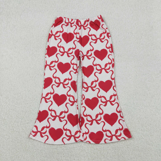 Girls Kids Bows Hearts Valentine's Day Bell Pants Bottoms RTS