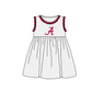 ( Moq 5 ) Baby Girls Toddler Sleeveless A Dots Team Red Ruffle Knee Length Dress
