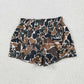 Sibling Baby Girls Leopard Yoga Athletic Shorts Bottoms