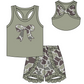 Baby Girl Toddler Bows Camo Sibling Matching Clothes Set ( Moq 5 Each Design )