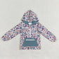 Baby Boy Grey Camo Pocket Hoodie Zipper Shirts Tops