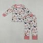 Baby Kids Toddler Long Sleeves Dogs Shirt Pants Christmas Pajamas Set RTS