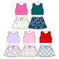 ( Moq 5 Each Style ) Sibling Baby Girls Kids Sleeveless Tops Baseball Skirt Shorts Sets Summer Clothes