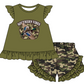 Baby Boy Girl Short Sleeves Ducks Camo Sibling Dress Romper Clothes Set ( Moq 5 Each style )12.4