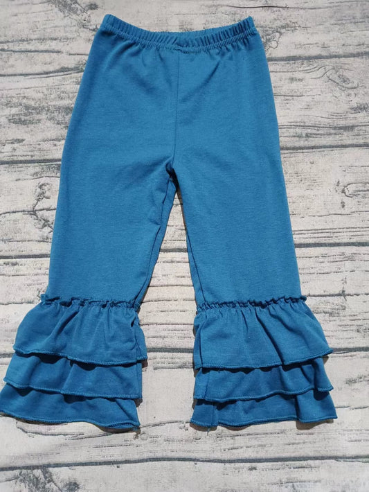 Baby Girl Dark Blue Cotton Ruffle Pants ( Moq 5 )