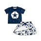 ( Moq 5 each style ) Baby Girl Toddler Team Stars Bows Sibling Skort Dress Set 6.5