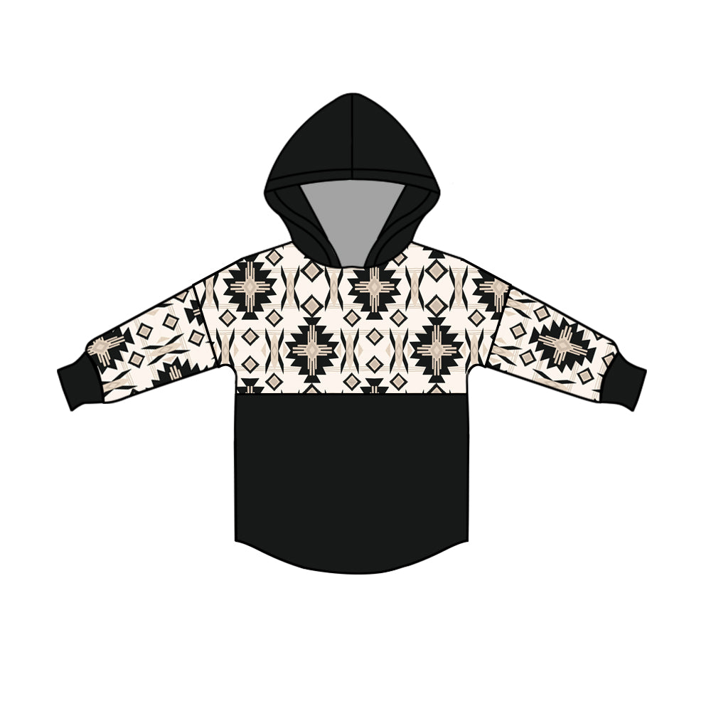 Baby Kids Hoodie Long Sleeves Western Aztec Pullover Shirts Moq 5