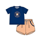 ( Moq 5 Each Style ) Baby Boys Girls Kids Team Sibling Star Blue Stripes Rompers Sets