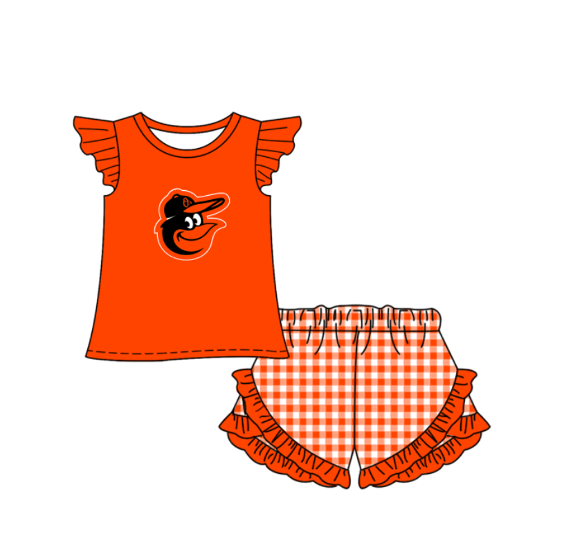 ( Moq 5 Each Style ) Baby Boys Girls Kids Team Sibling Orange Stripes Rompers Sets