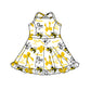 ( Moq 5 each style ) Baby Boy Girl Team Cheer Sibling Shirt Bee Bows Dress Set 8.14