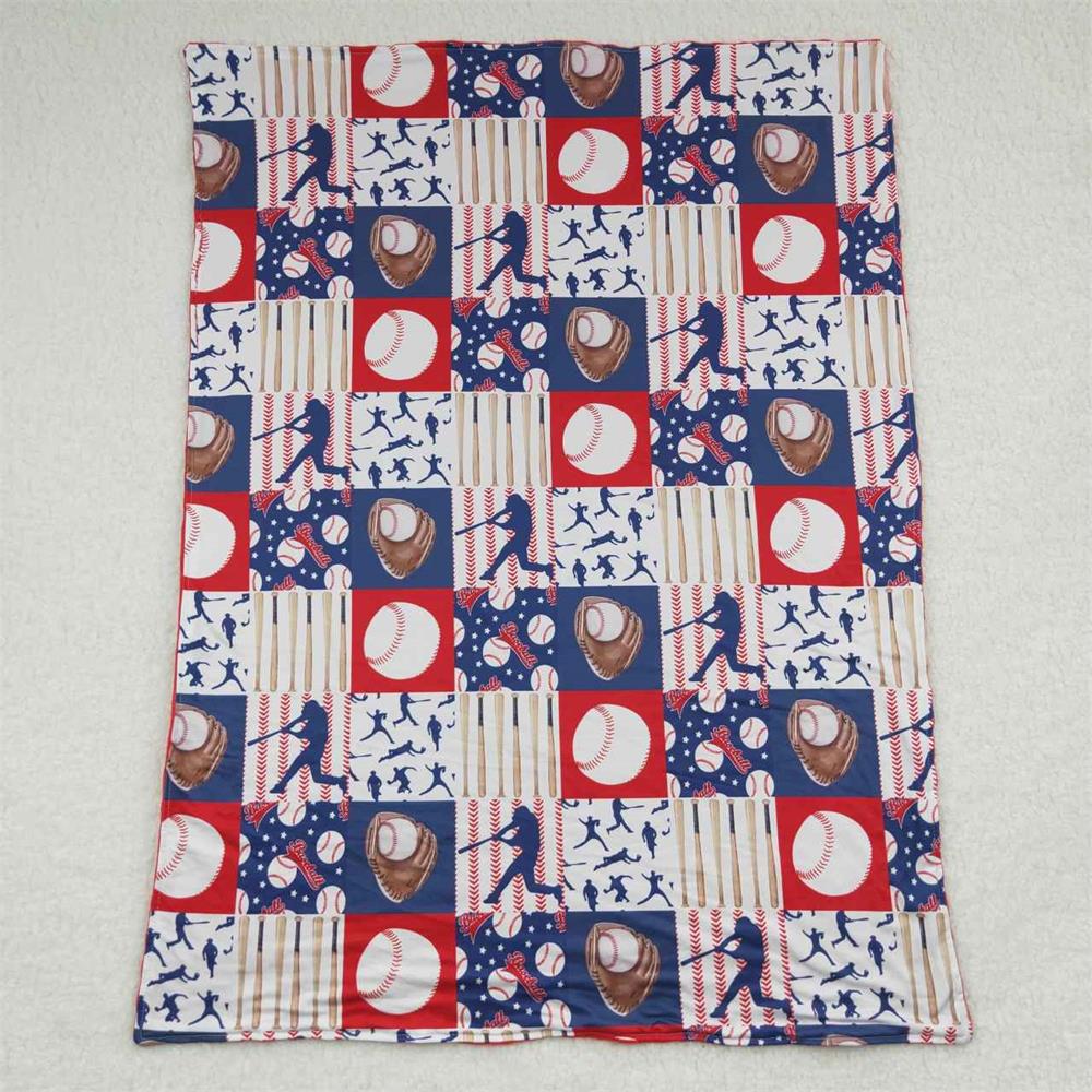 BL0063 Baby Kids Baseball Blanket