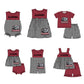 ( Moq 5 Each Style ) Baby Boys Girls Kids Elephant Plaid Team Sibling Rompers Dress Sets