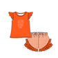 ( Moq 5 Each Style ) Baby Boys Girls Kids Team Sibling Orange Stripes Rompers Sets