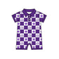 ( Moq 5 Each Style ) Baby Boys Girls Toddler Purple Bows Team Sibling Shorts Dress Sets Clothes