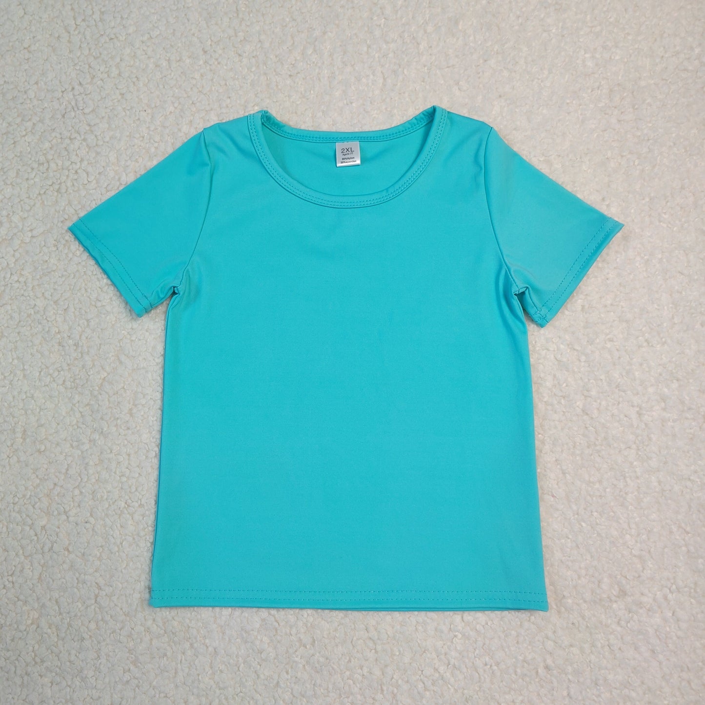 Baby Girls Kids Short Sleeves Shirt Yoga Active Tops Green Clothes RTS