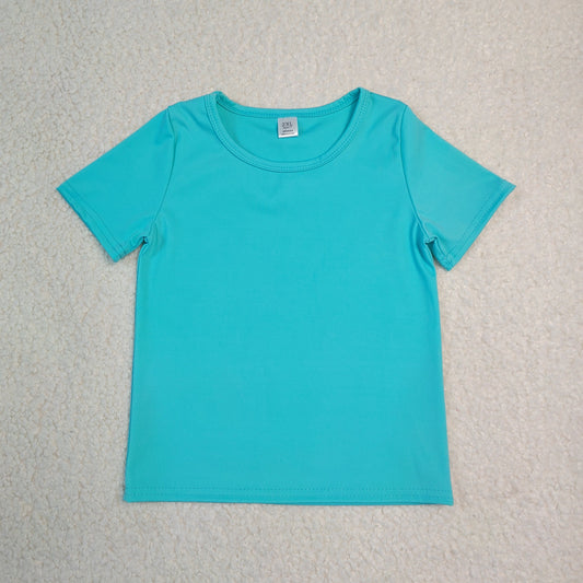 Baby Girls Kids Short Sleeves Shirt Yoga Active Tops Green Clothes RTS