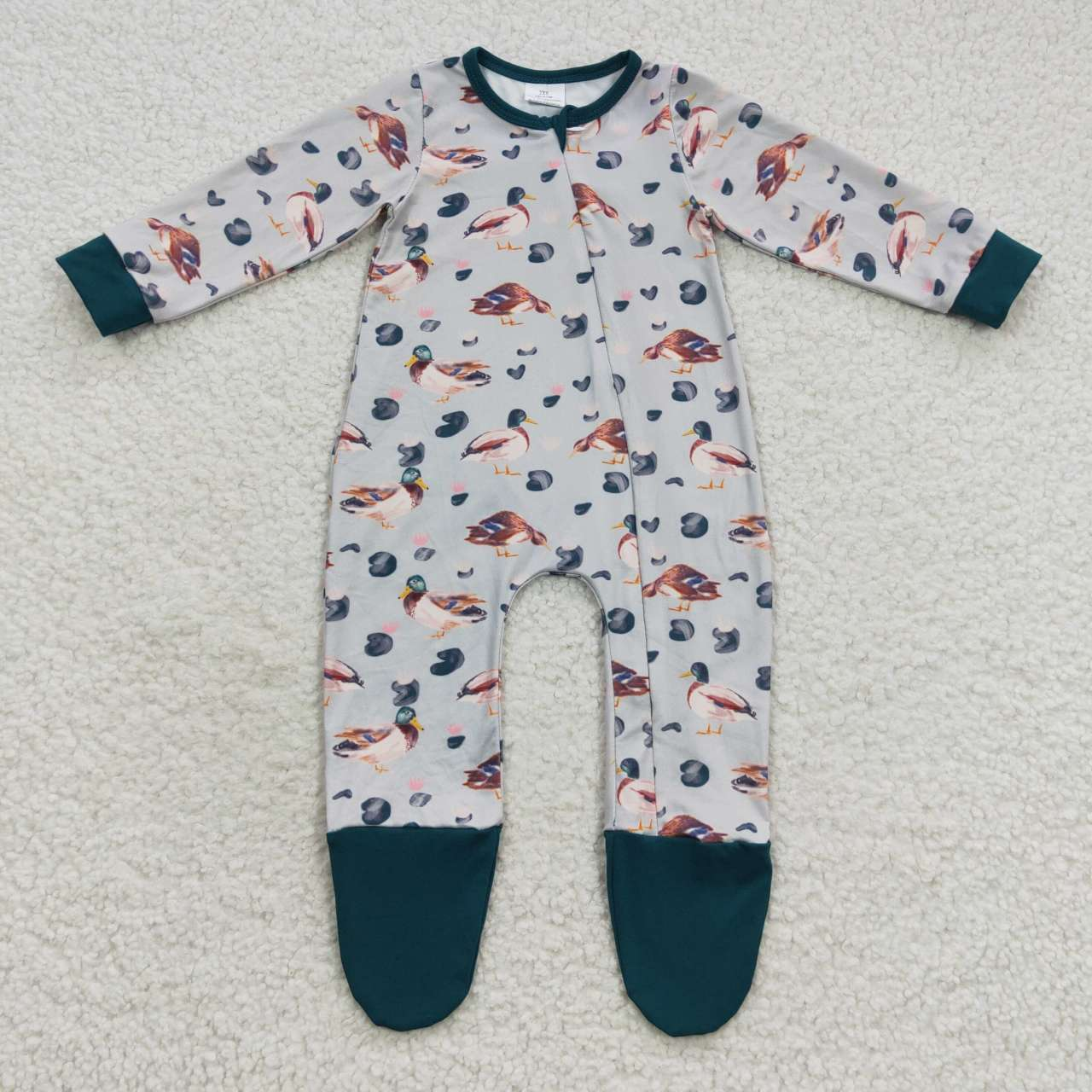 Promotion Baby Boy Long Sleeves Ducks Shirt Pants Outfit Pajamas Set