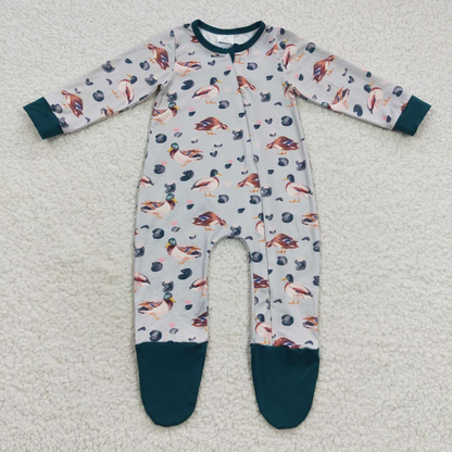 Promotion Baby Boy Long Sleeves Ducks Shirt Pants Outfit Pajamas Set