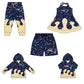 ( Moq 5 each style ) Baby Boy Girl Team Star Sibling Dress Shirt Shorts Pants 6.12