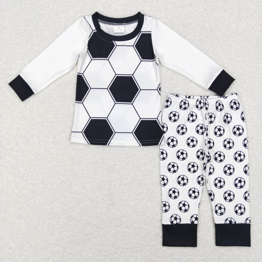 BLP0427 Baby Boy Long Sleeves Shirt Pants Soccer Set Pajamas