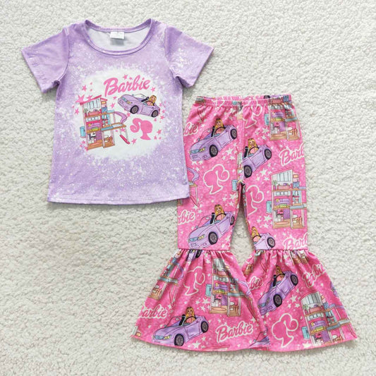 GSPO0798 Baby Girl Short Sleeves Bell Pants Doll Outfit