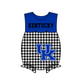 ( Moq 5 Each Style ) Baby Boys Girls Kids Plaid Team Sibling Blue Rompers Dress Sets