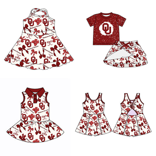 ( Moq 5 each style ) Baby Girl Team Bows Sibling Dress Set 5.23