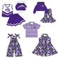 ( Moq 5 each style ) Baby Boy Girl Team Sibling Shirt Tigers Camo Purple Jumpsuit Dress Set 8.6