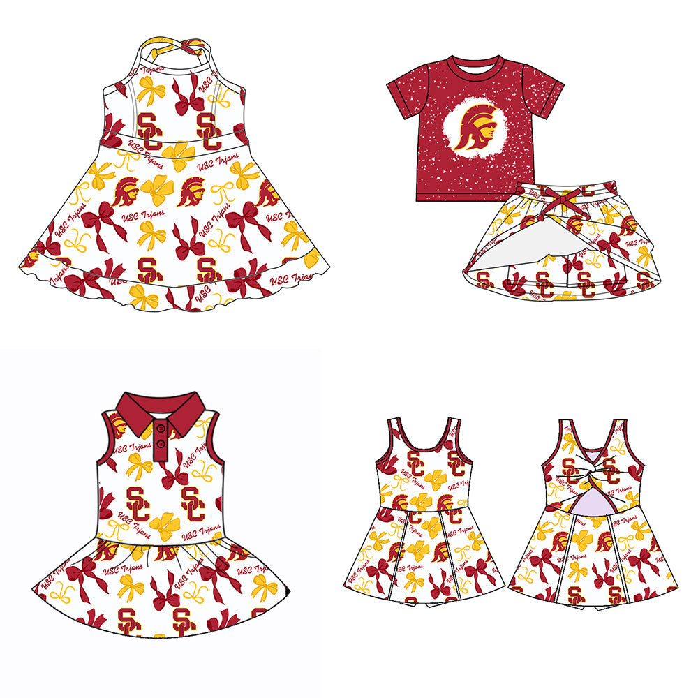 ( Moq 5 each style ) Baby Girl Team Bows Sibling Dress Set 5.26