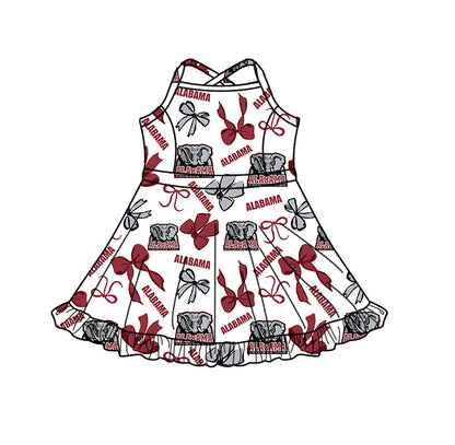 ( Moq 5 Each Style ) Baby Girls Kids Red Bows Elephant Sibling Team Shorts Dresses Set