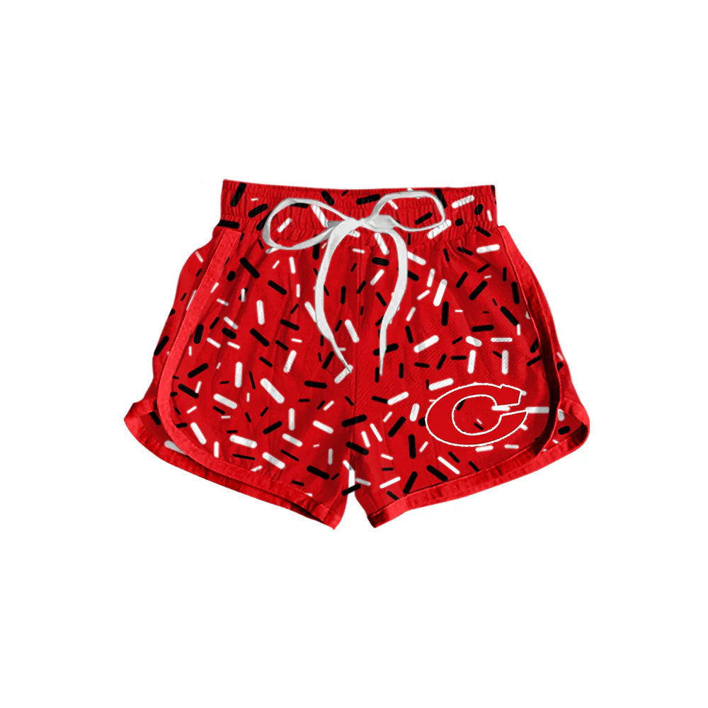 ( Moq 5 each style ) Baby Boy Girl C Team Sibling Drips Red Dress Shirt Shorts Pants 7.3