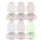 ( Moq 5 Each Style ) Sibling Baby Girls Kids Sleeveless Flower Shirts Shorts Summer Sets Clothes