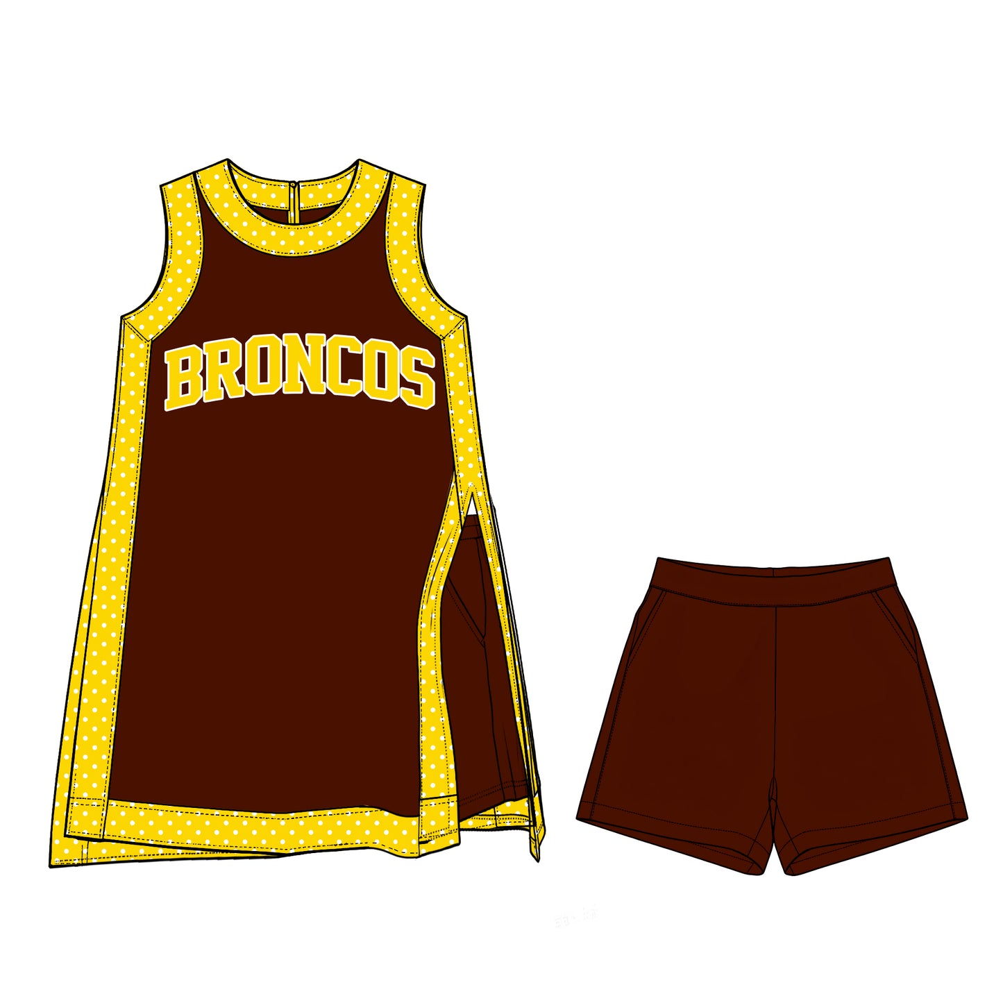 ( Moq 5 ) Baby Girls Kids Sleeveless Team Tops Shorts Team Set Clothes