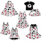 ( Moq 5 each style ) Baby Girl Toddler Team Bird Bows Sibling Skort Dress Set 6.5