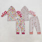 Sibling Baby Girls Kids Bows Long Sleeves Christmas Hoodie Pullovers Shirts Pockets Pants Sets Clothes RTS