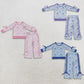 Sibling Baby Girls Kids Bows Long Sleeves Flowers Shirts Bows Pockets Pants Sets Clothes RTS