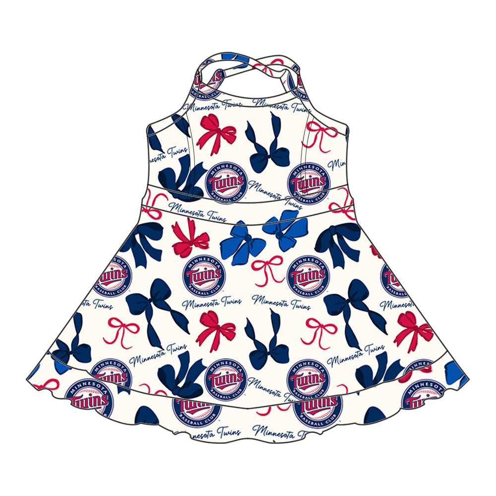 ( Moq 5 each style ) Baby Girl Team Bows Sibling Dress Set 5.21
