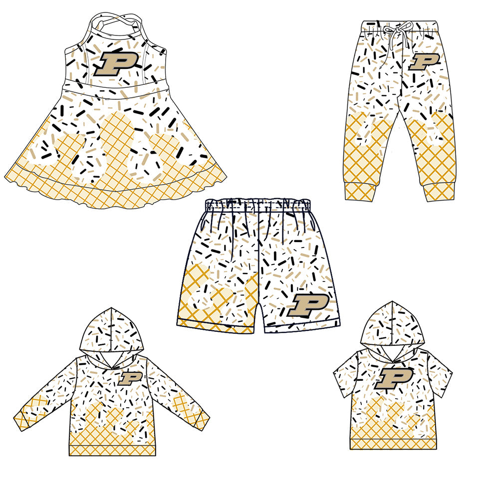 ( Moq 5 each style ) Baby Boy Girl Team P Sibling Dress Shirt Shorts Pants 6.2