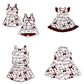 ( Moq 5 each style ) Baby Girl Toddler Team Bows Sibling Dress Set