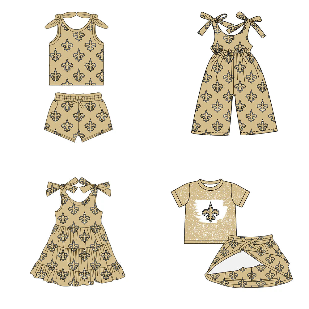 ( Moq 5 each style ) Baby Girl Toddler Team Sibling Romper Dress Set 7.15