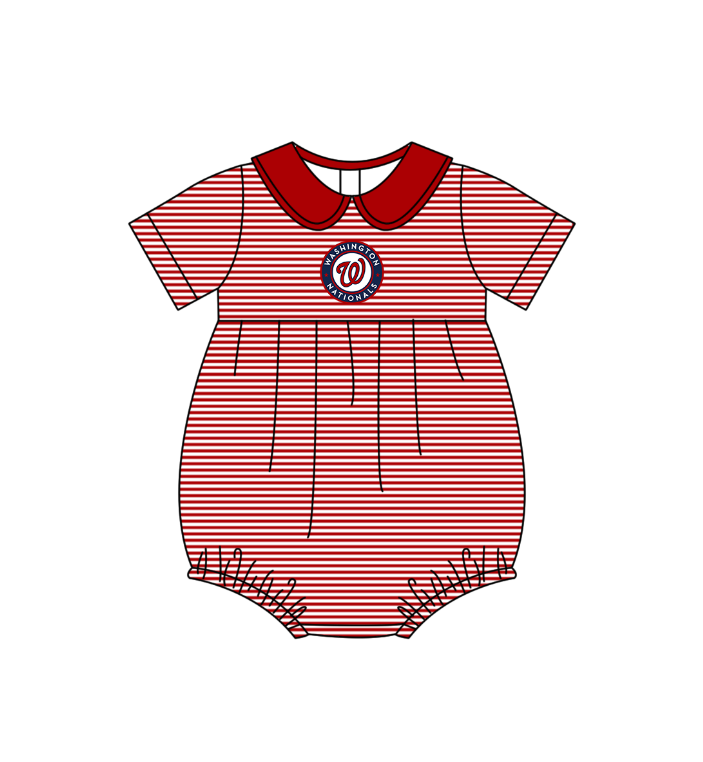 ( Moq 5 Each Style ) Baby Boys Girls Kids Team Sibling Red Stripes Rompers Sets