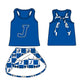 ( Moq 5 Each Style ) Baby Boys Girls Toddler Blue Bows Team Sibling Shorts Dress Shirt Set Summer Clothes